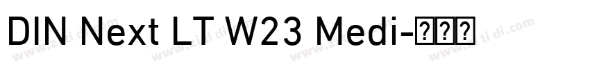 DIN Next LT W23 Medi字体转换